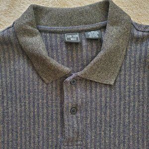 Junction West Men's Polo Style Long Sleeve Shirt, Size XL